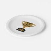 Assiettes En Carton Plaques de papier Fête des pères les plus grandes (Angle)