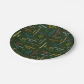 Assiettes En Carton Plaques de papier Février, 4 Anniversaire (Angle)