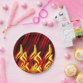 Assiettes En Carton Plaques de papier Flame (Fête)