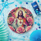 Assiettes En Carton Plaques de papier fleur de Jésus ! (Fête)