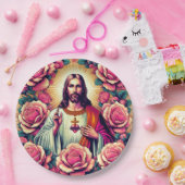 Assiettes En Carton Plaques de papier fleur de Jésus ! (Fête)