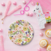 Assiettes En Carton Plaques de papier fleur sauvage (Fête)