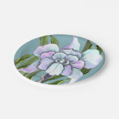 Assiettes En Carton Plaques de papier fleur Smeraldo (Angle)