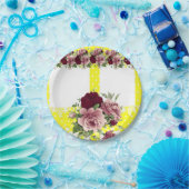 Assiettes En Carton Plaques de papier Floral (Fête)