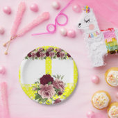 Assiettes En Carton Plaques de papier Floral (Fête)