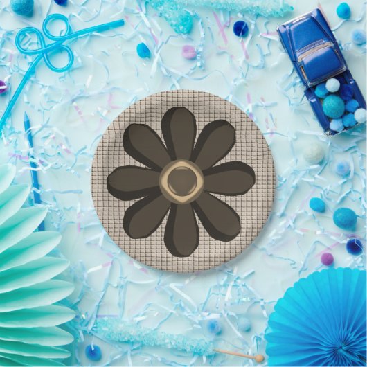 Assiettes En Carton Plaques de papier Floral (Fête)