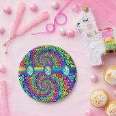 Assiettes En Carton Plaques de papier Floral (Fête)