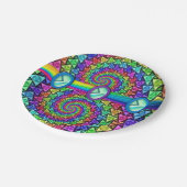 Assiettes En Carton Plaques de papier Floral (Angle)