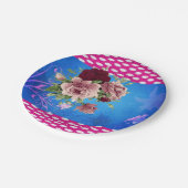 Assiettes En Carton Plaques de papier Floral (Angle)