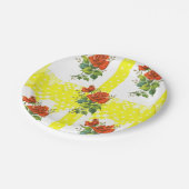 Assiettes En Carton Plaques de papier Floral (Angle)