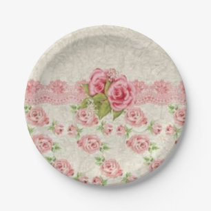 Assiettes En Carton Plaques de papier Floral