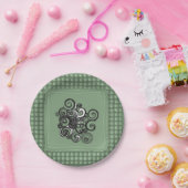 Assiettes En Carton Plaques de papier Floral (Fête)