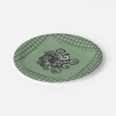 Assiettes En Carton Plaques de papier Floral (Angle)