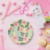 Assiettes En Carton Plaques de papier floral (Fête)