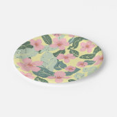 Assiettes En Carton Plaques de papier floral (Angle)