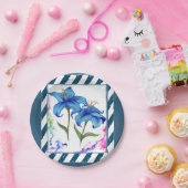 Assiettes En Carton Plaques de papier Floral (Fête)