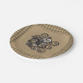 Assiettes En Carton Plaques de papier Floral (Angle)