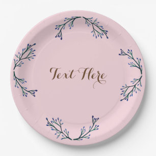 Assiettes En Carton Plaques de papier floral sur mesure