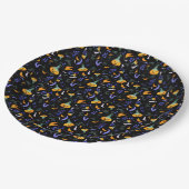 Assiettes En Carton Plaques de papier forestier d'Halloween (Angle)