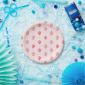 Assiettes En Carton Plaques de papier fraise | Berry aquarelle (Party)