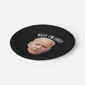ASSIETTES EN CARTON PLAQUES DE PAPIER FUNNY JOE BIDEN (Angle)