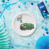 Assiettes En Carton Plaques de papier Garbage Man (Fête)