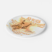 Assiettes En Carton Plaques de papier Giraffes uniques 7" (Angle)