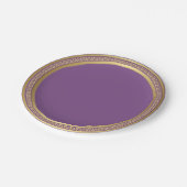 Assiettes En Carton Plaques de papier Gold Eternal Band 7" (Angle)