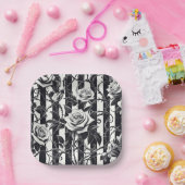 Assiettes En Carton Plaques de papier, Goth, Mariage, Halloween (Fête)