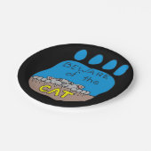 Assiettes En Carton Plaques de papier Halloween, Chat (Angle)