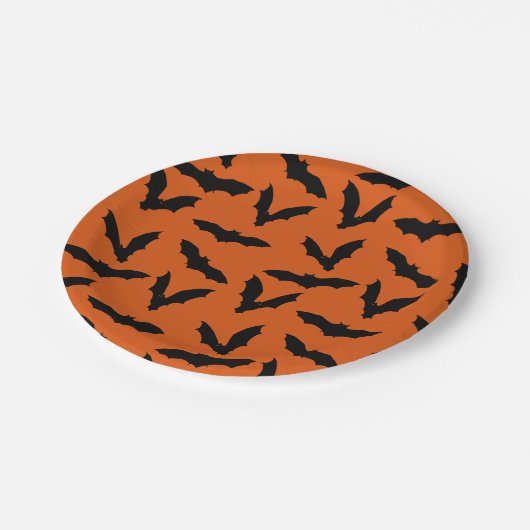 Assiettes En Carton Plaques de papier Halloween chauds (Angle)