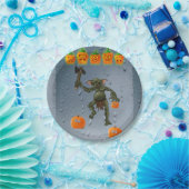 Assiettes En Carton Plaques de papier Halloween, Goblin (Fête)