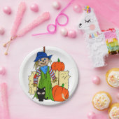 Assiettes En Carton Plaques de papier Halloween, Scarecrow (Fête)