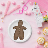 Assiettes En Carton Plaques de papier homme en pain d'épices (Fête)