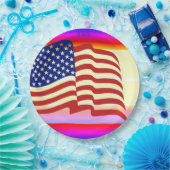 Assiettes En Carton Plaques de papier—Indicateur États-Unis (Fête)