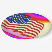 Assiettes En Carton Plaques de papier—Indicateur États-Unis (Angle)