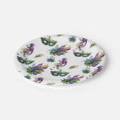 Assiettes En Carton Plaques de papier inspirées de Mardi Gras (Angle)