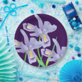 Assiettes En Carton Plaques de papier Iris violet (Fête)