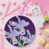 Assiettes En Carton Plaques de papier Iris violet (Fête)