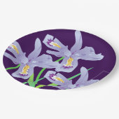 Assiettes En Carton Plaques de papier Iris violet (Angle)