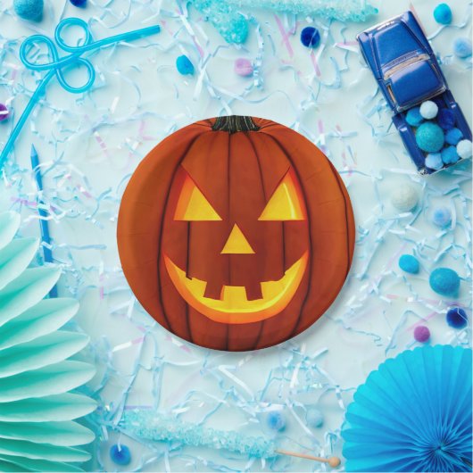 Assiettes En Carton Plaques de papier Jack-O-Lantern (Fête)