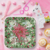 Assiettes En Carton Plaques de papier - Jésus est la raison (Fête)