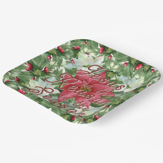 Assiettes En Carton Plaques de papier - Jésus est la raison (Angulaire)