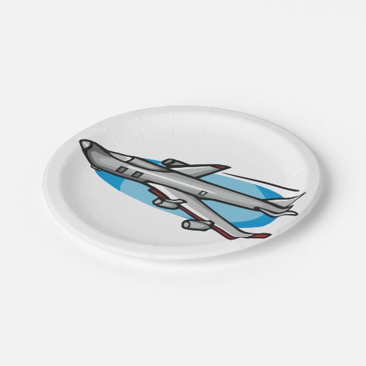 Assiettes En Carton Plaques de papier Jet Plane (Angle)