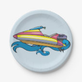 Assiettes En Carton Plaques de papier Jet Ski (Devant)