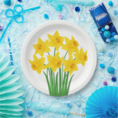 Assiettes En Carton Plaques de papier-jonquilles (Fête)