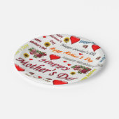 Assiettes En Carton Plaques de papier Joyeuse fête des mères (Angle)