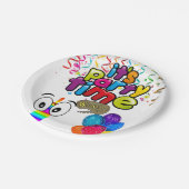 Assiettes En Carton Plaques de papier, Joyeux anniversaire C'est l'heu (Angle)