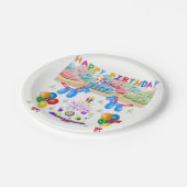 Assiettes En Carton Plaques de papier juillet, 1er anniversaire (Angle)