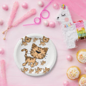Assiettes En Carton Plaques de papier Kitten (Fête)